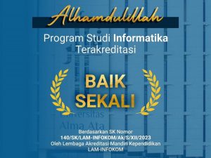 Alhamdulillah, Program Studi Informatika Terakreditasi “BAIK SEKALI”