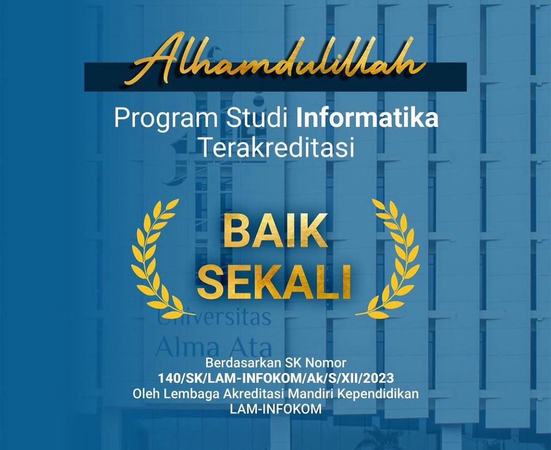 Alhamdulillah, Program Studi Informatika Terakreditasi “BAIK SEKALI”